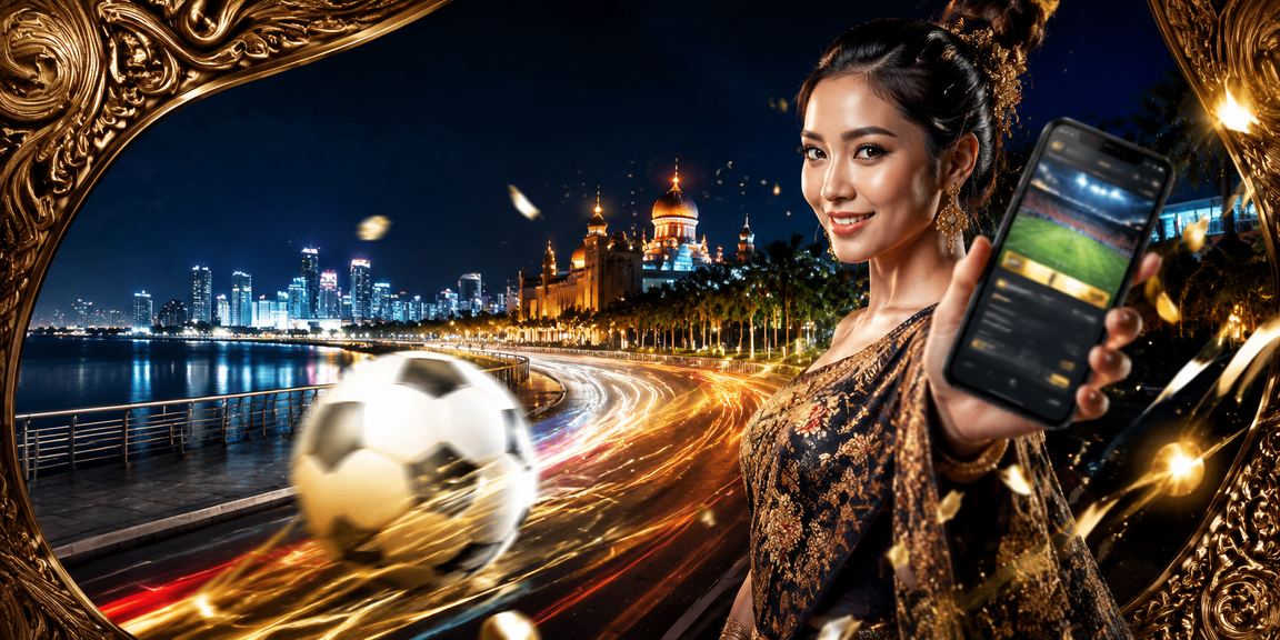 Model Vietnam menyaksikan pertandingan sepak bola sambil bertaruh secara online